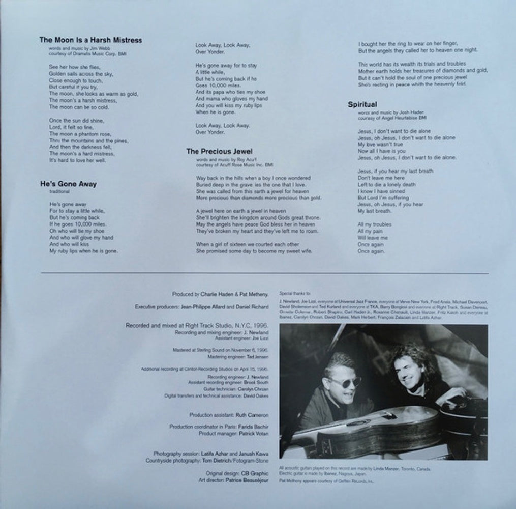 Image: Charlie Haden / Metheny,Pat – Beyond The Missouri Sky Vinyl LP | Relix