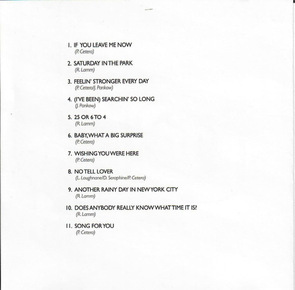 Image: Chicago – If You Leave Me Now and Other Hits CD | Relix