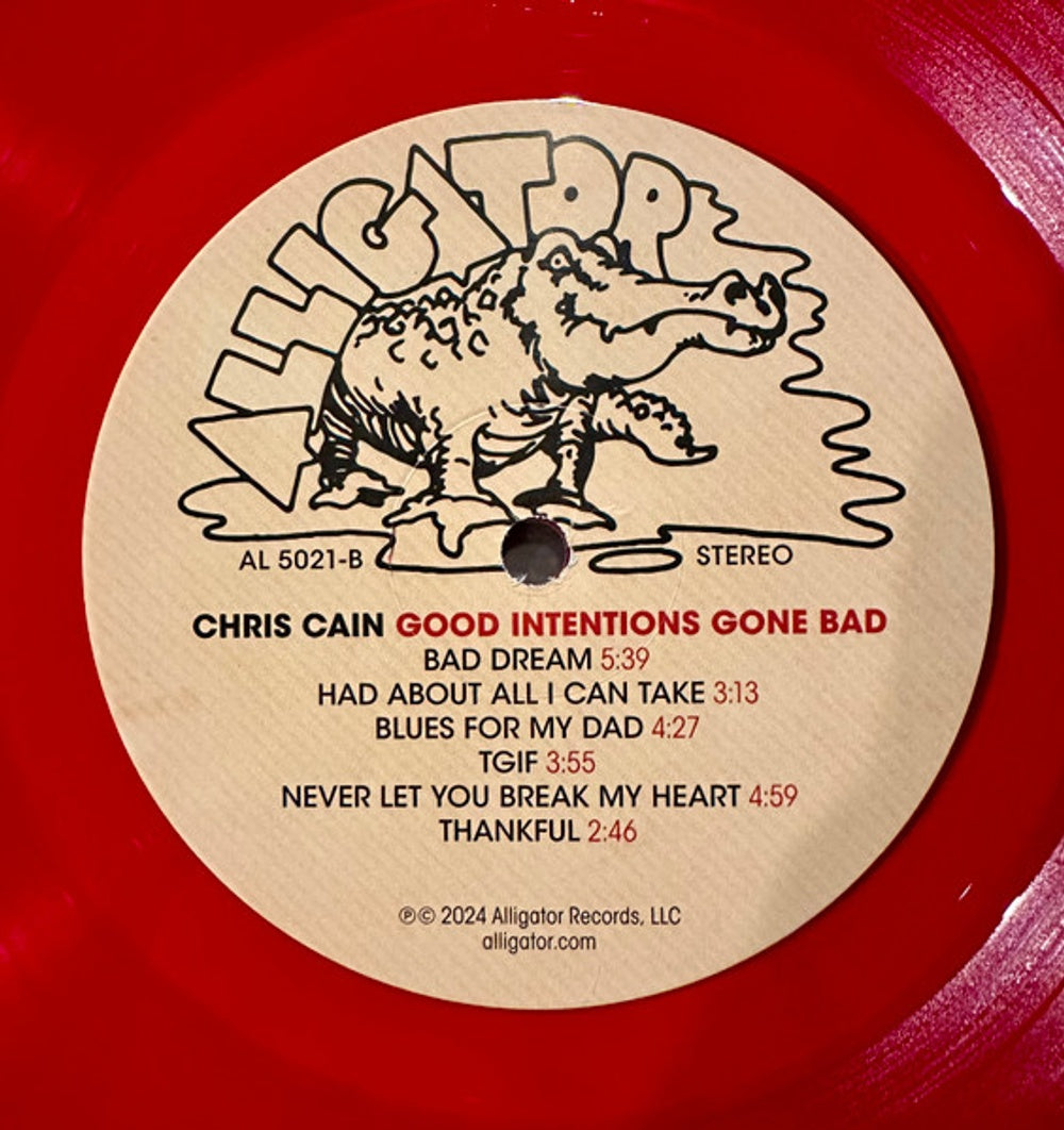 Image: Chris Cain – Good Intentions Gone Bad (Colored, Red LP Vinyl) Vinyl LP | Relix