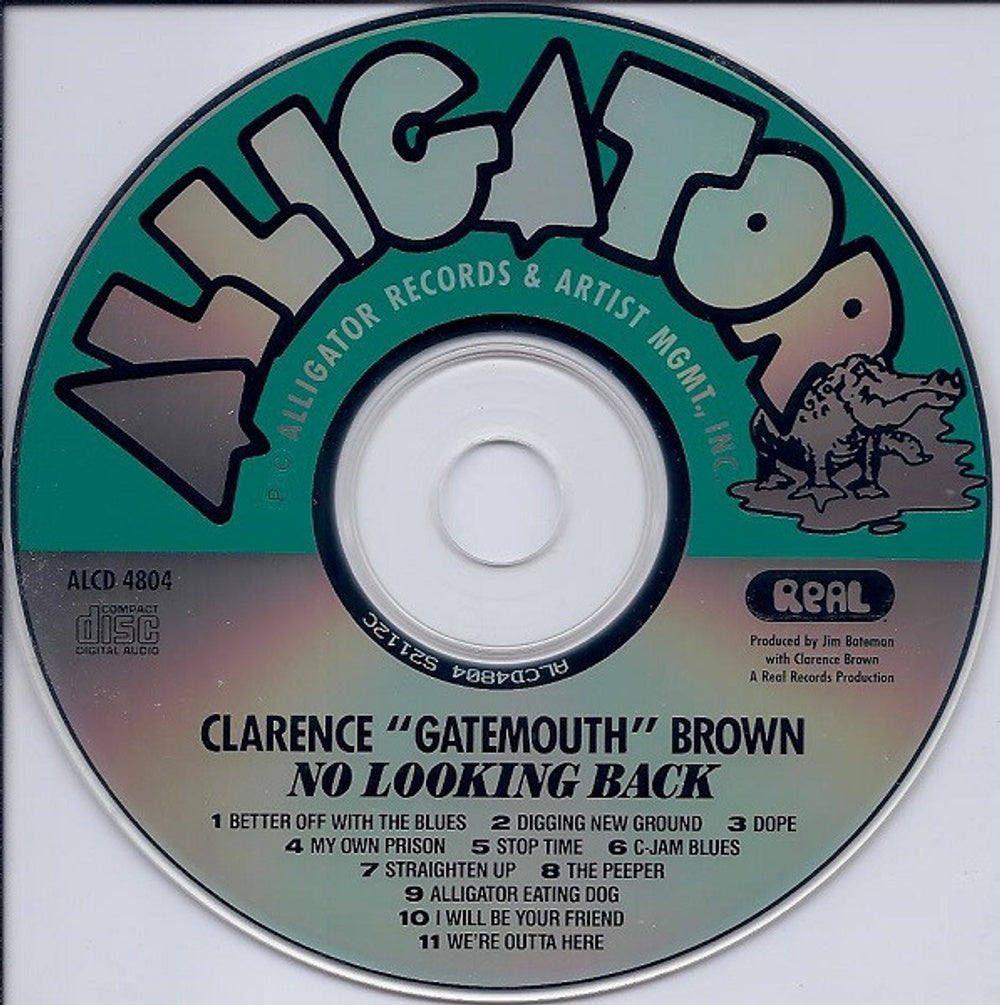 Image: Clarence 'Gatemouth' Brown – No Looking Back CD | Relix