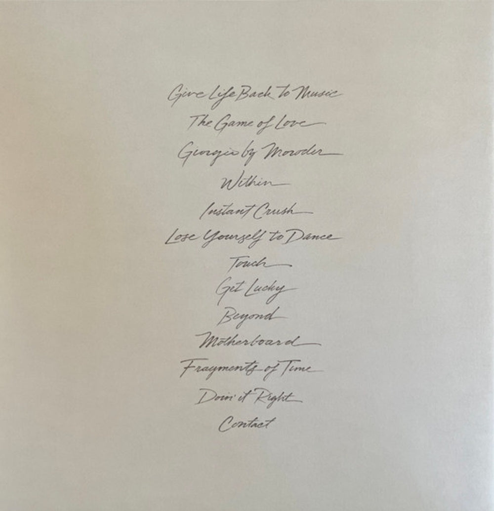 Image: Daft Punk – Random Access Memories: Drumless Edition Vinyl LP | Relix