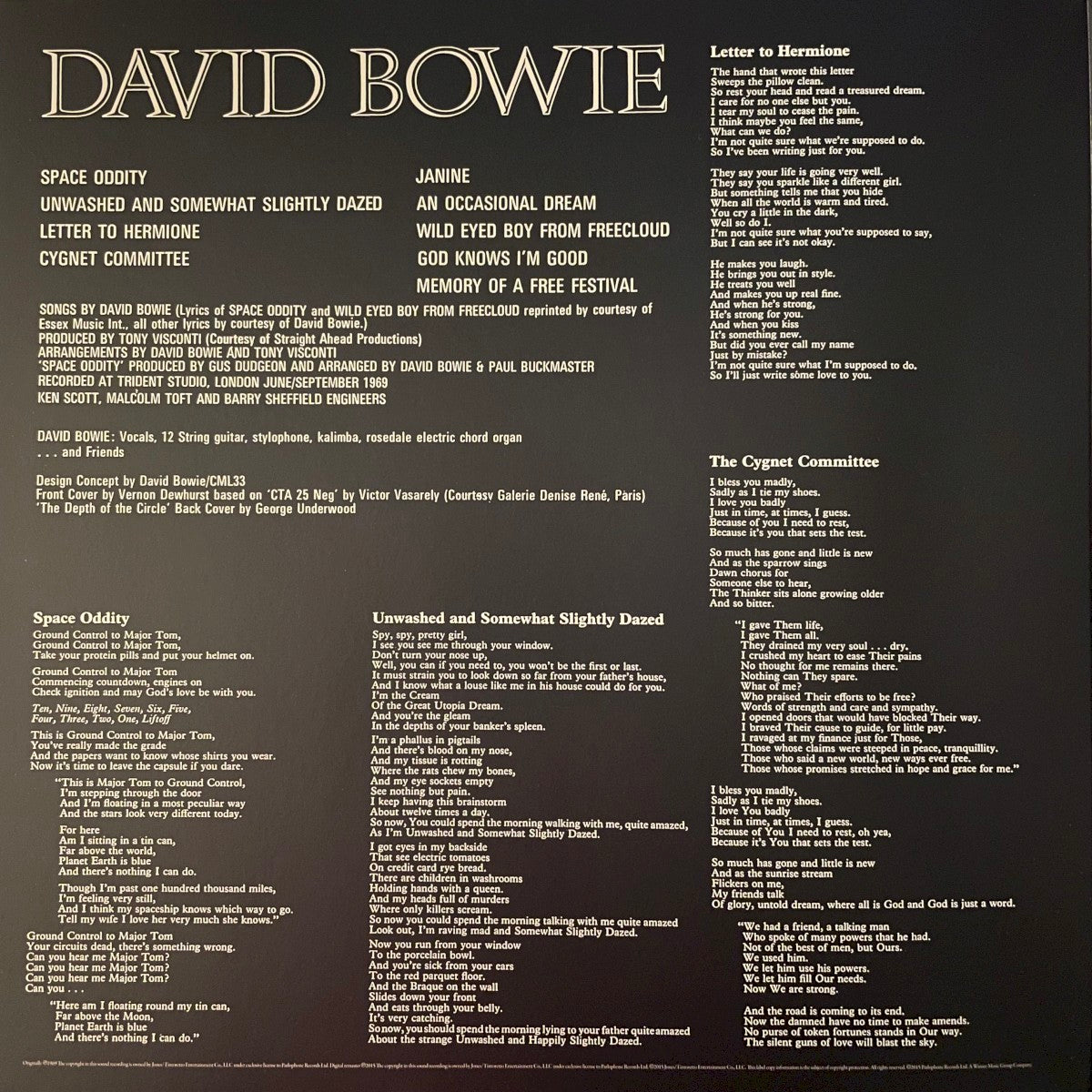 Image: David Bowie – David Bowie Aka Space Oddity (180 Gram LP Vinyl) Vinyl LP | Relix