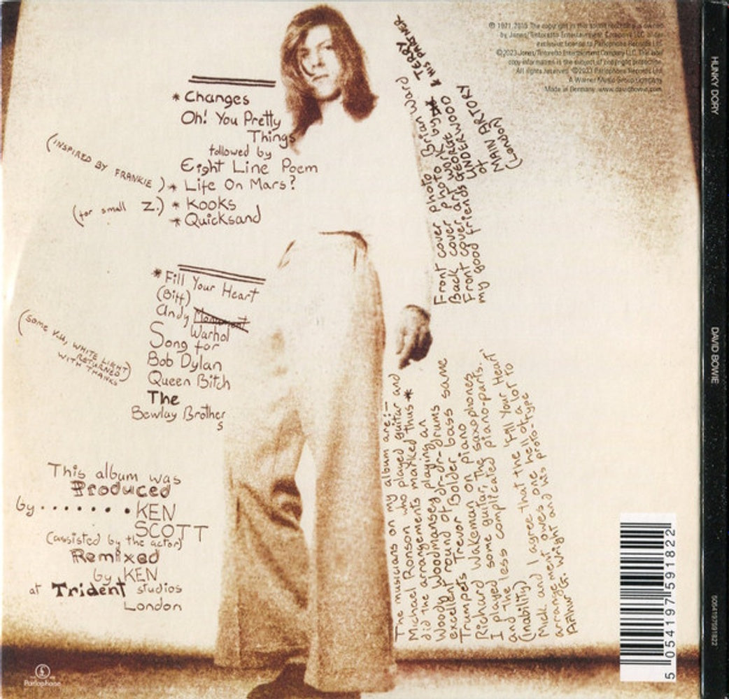 Image: David Bowie – Hunky Dory (2015 Remaster, Remastered CD) CD | Relix