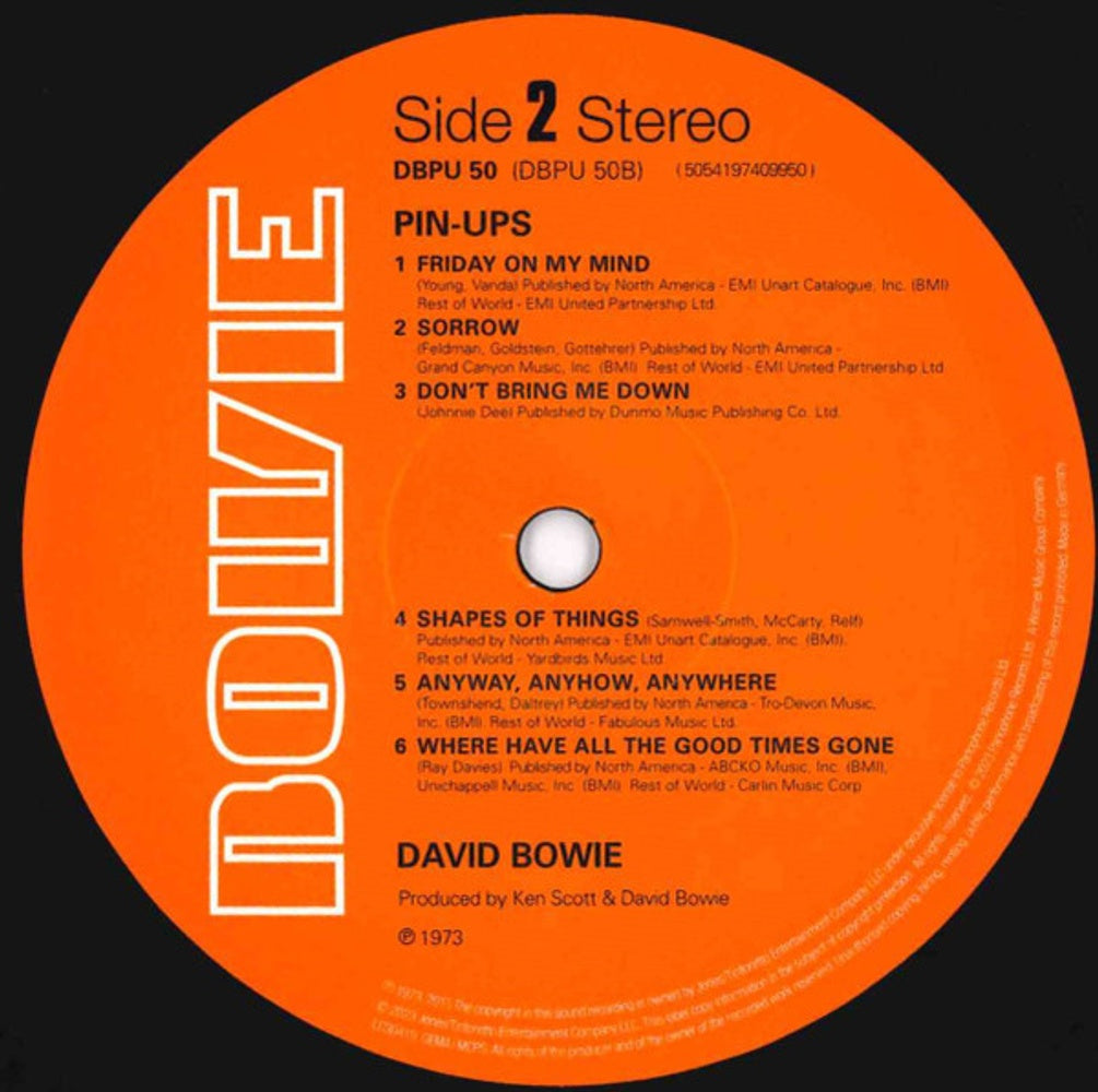Image: David Bowie – Pinups (2015 Remaster LP Vinyl) Vinyl LP | Relix