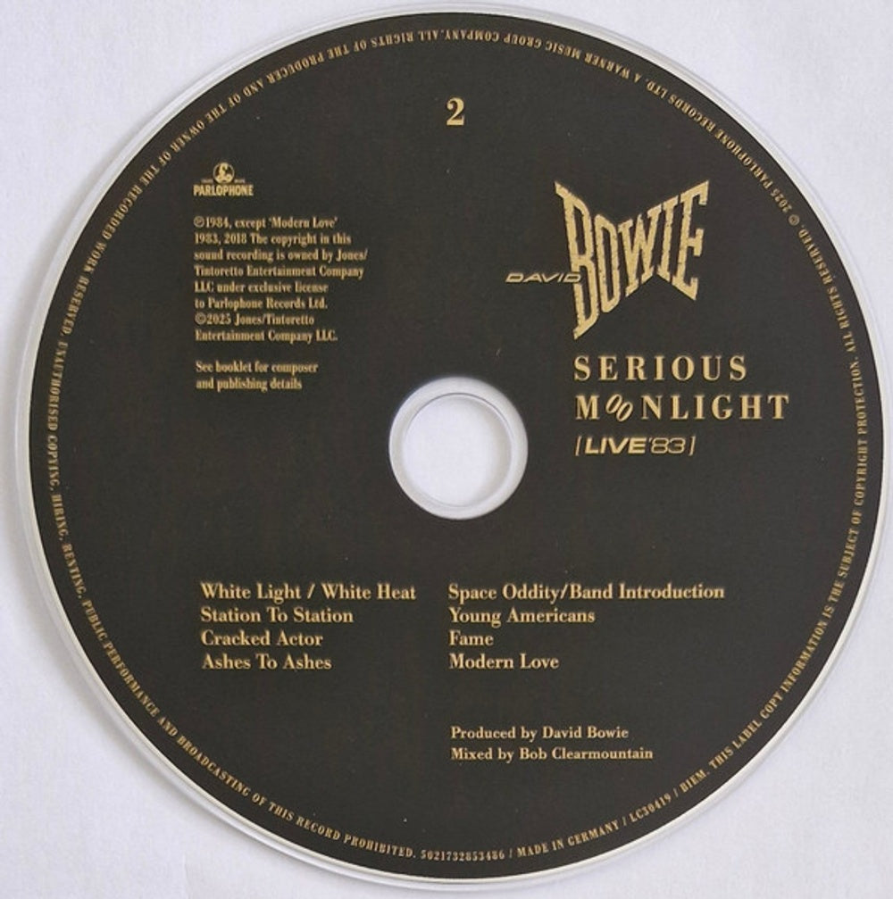 Image: David Bowie – Serious Moonlight (Live 83, Remastered, Uk CD) CD | Relix