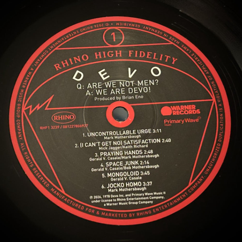 Image: Devo – Q: Are We Not Men (Brick & Mortar Exclusive, Hifi LP Vinyl) Vinyl LP | Relix