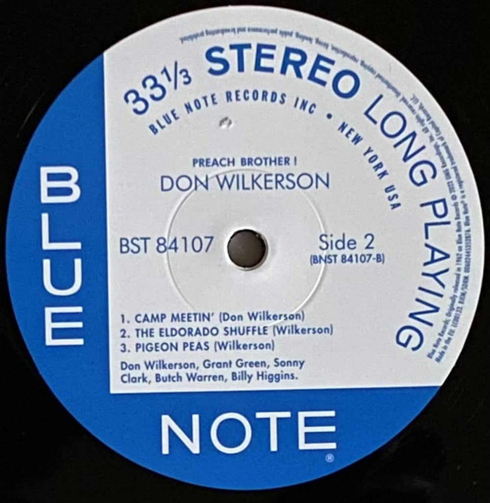 Image: Don Wilkerson – Preach Brother! (Blue Note Classic Vinyl Series)[LP] Vinyl LP | Relix