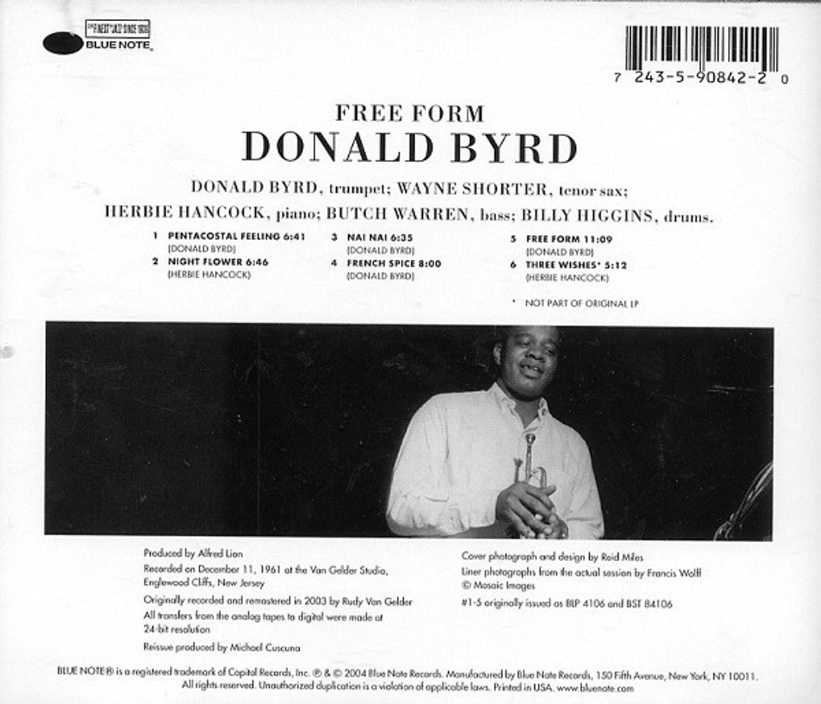 Image: Donald Byrd – Free Form (Bonus Tracks, Remastered CD) CD | Relix