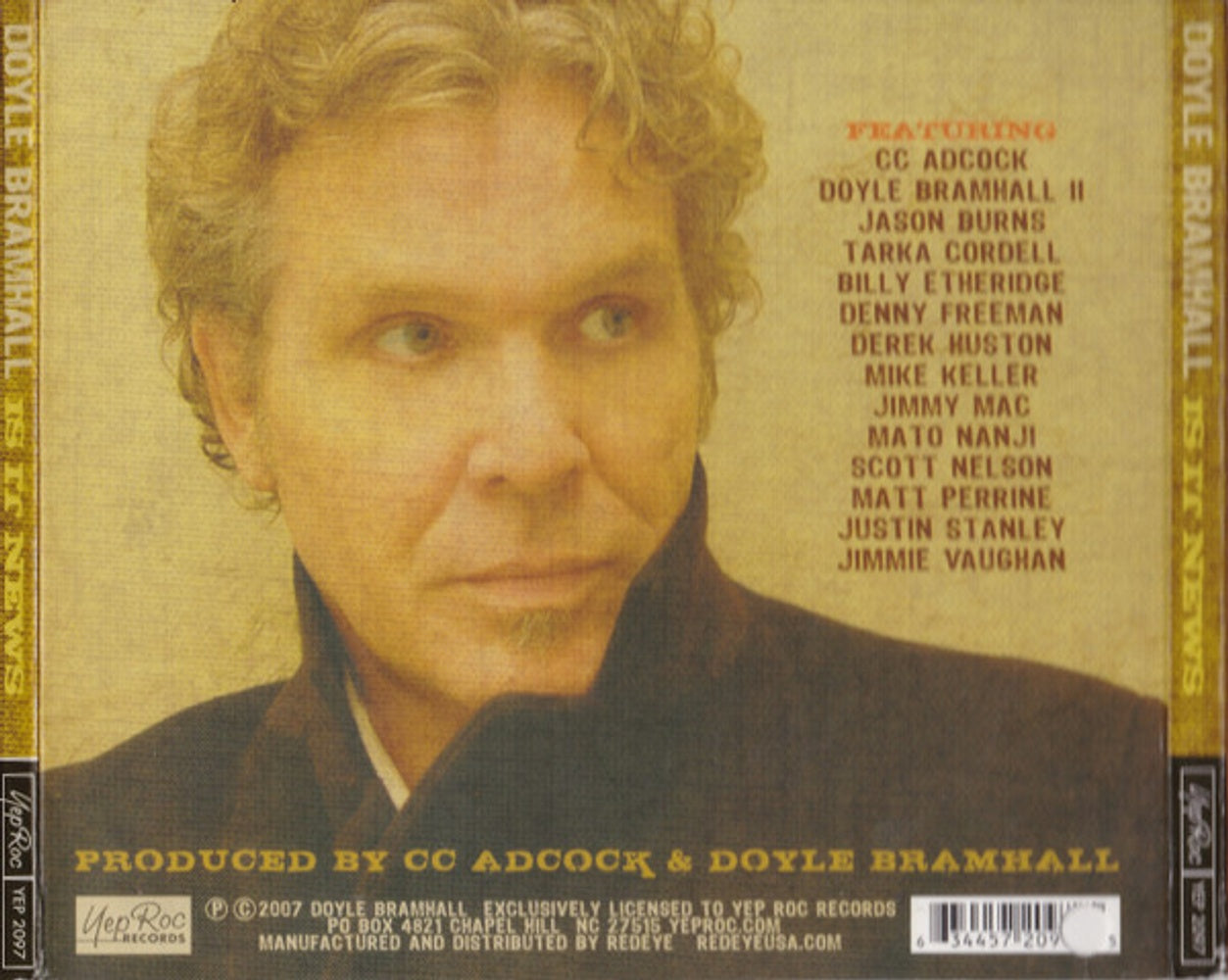 Image: Doyle Bramhall – Is It News CD | Relix