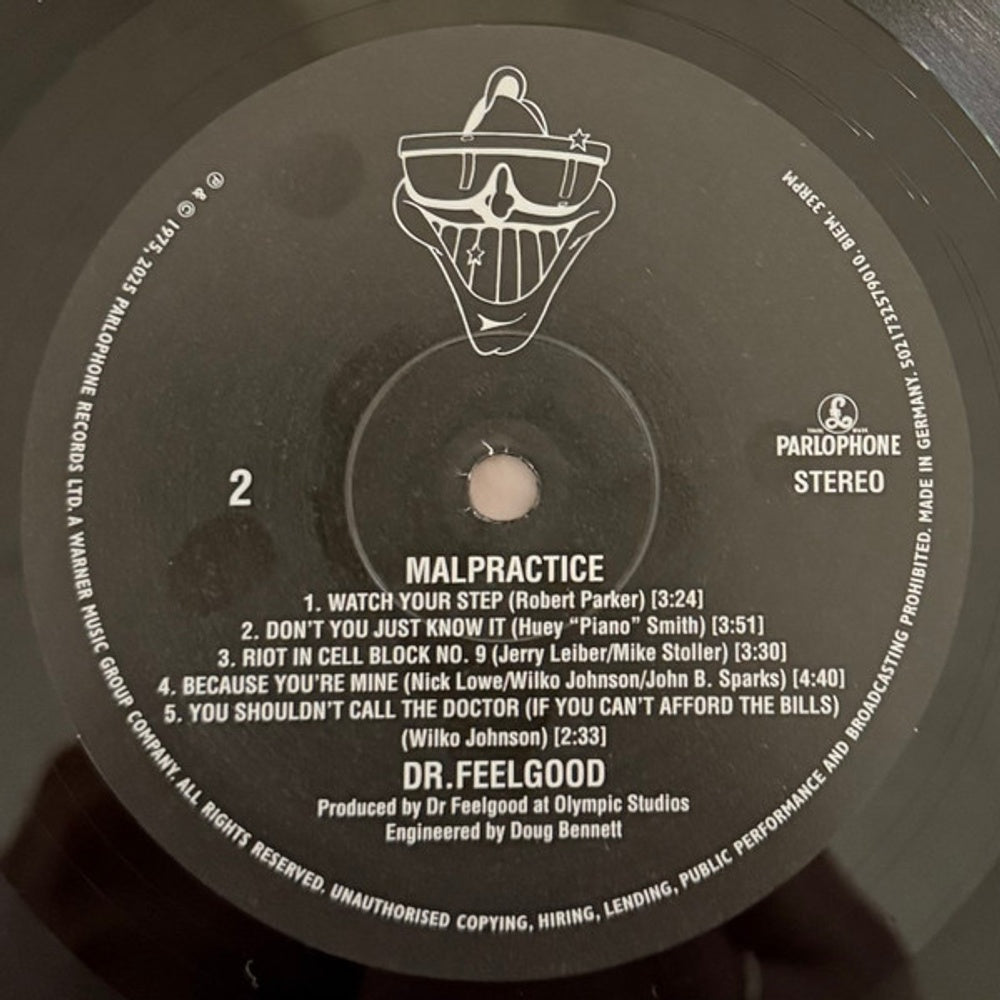 Image: Dr Feelgood – Malpractice (2025 Remaster LP Vinyl) Vinyl LP | Relix