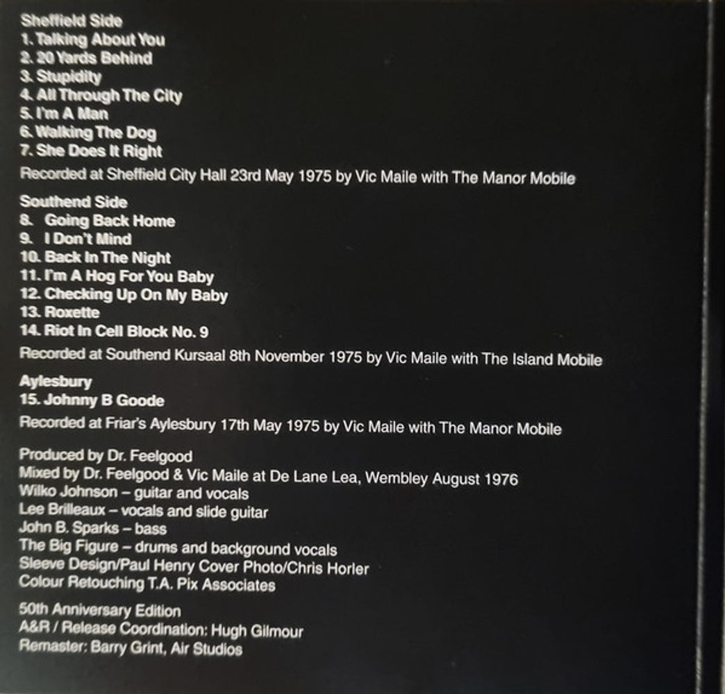 Image: Dr Feelgood – Stupidity (Live)(2025 Remaster) CD | Relix