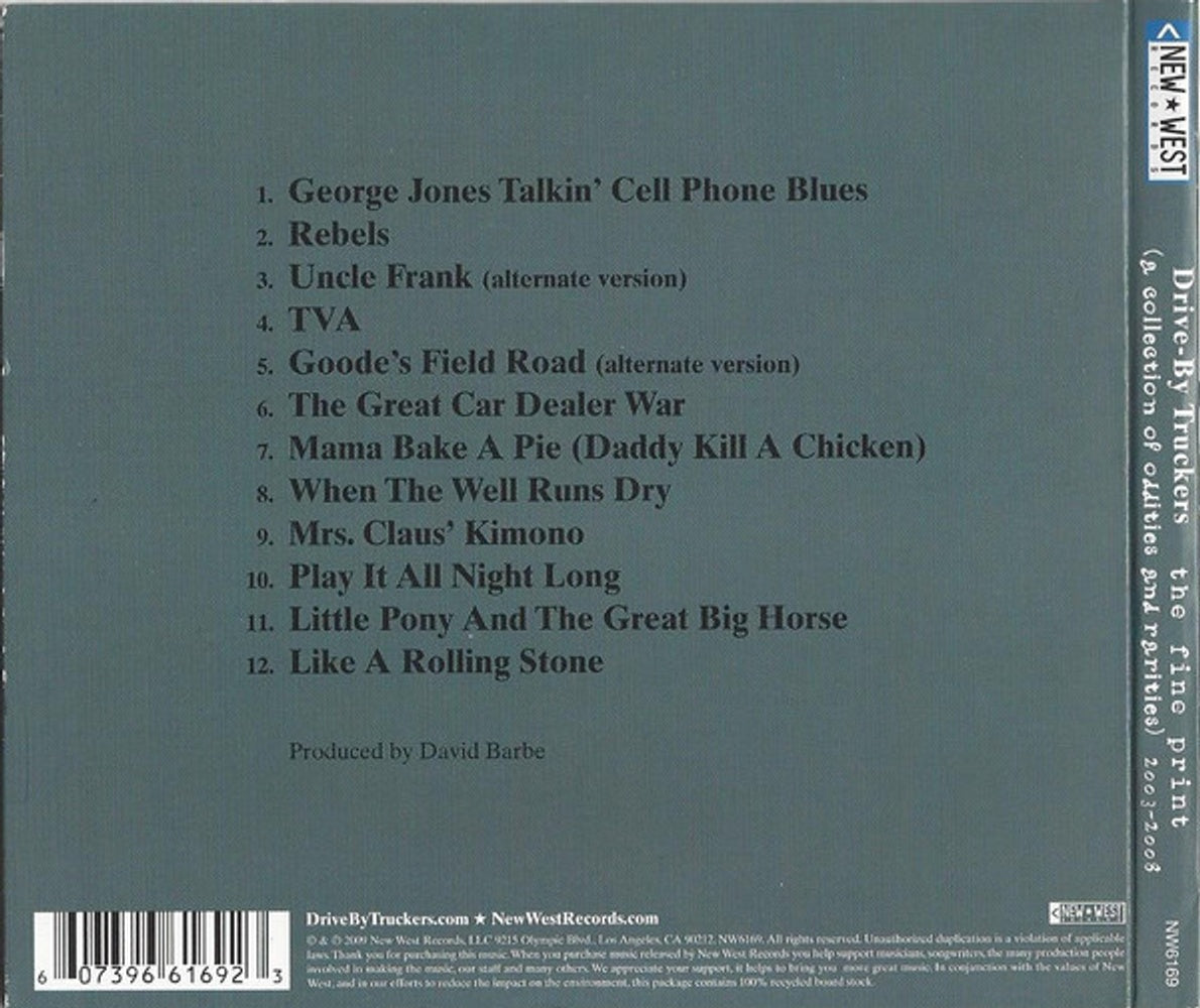 Drive-By Truckers – Fine Print (CD)