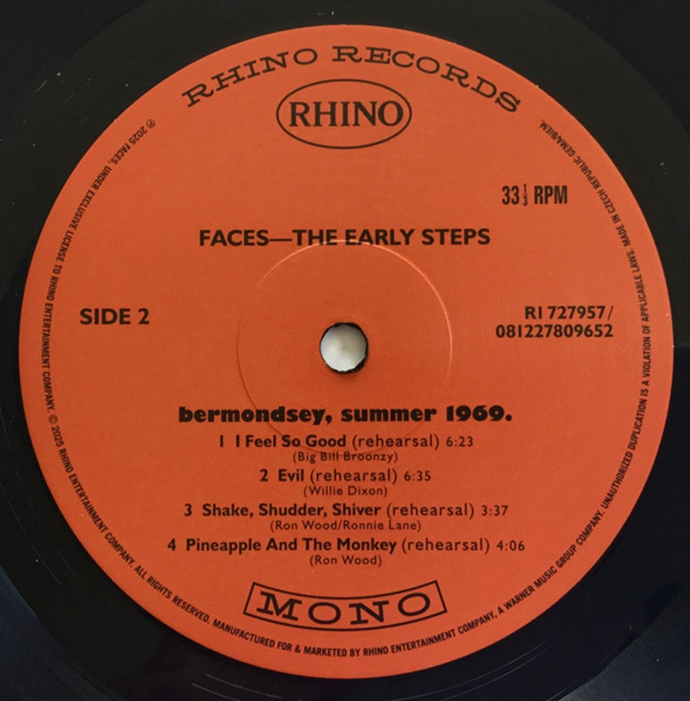 Image: Faces – Early Steps (Rktbr25, Brick & Mortar Exclusive LP Vinyl) Vinyl LP | Relix