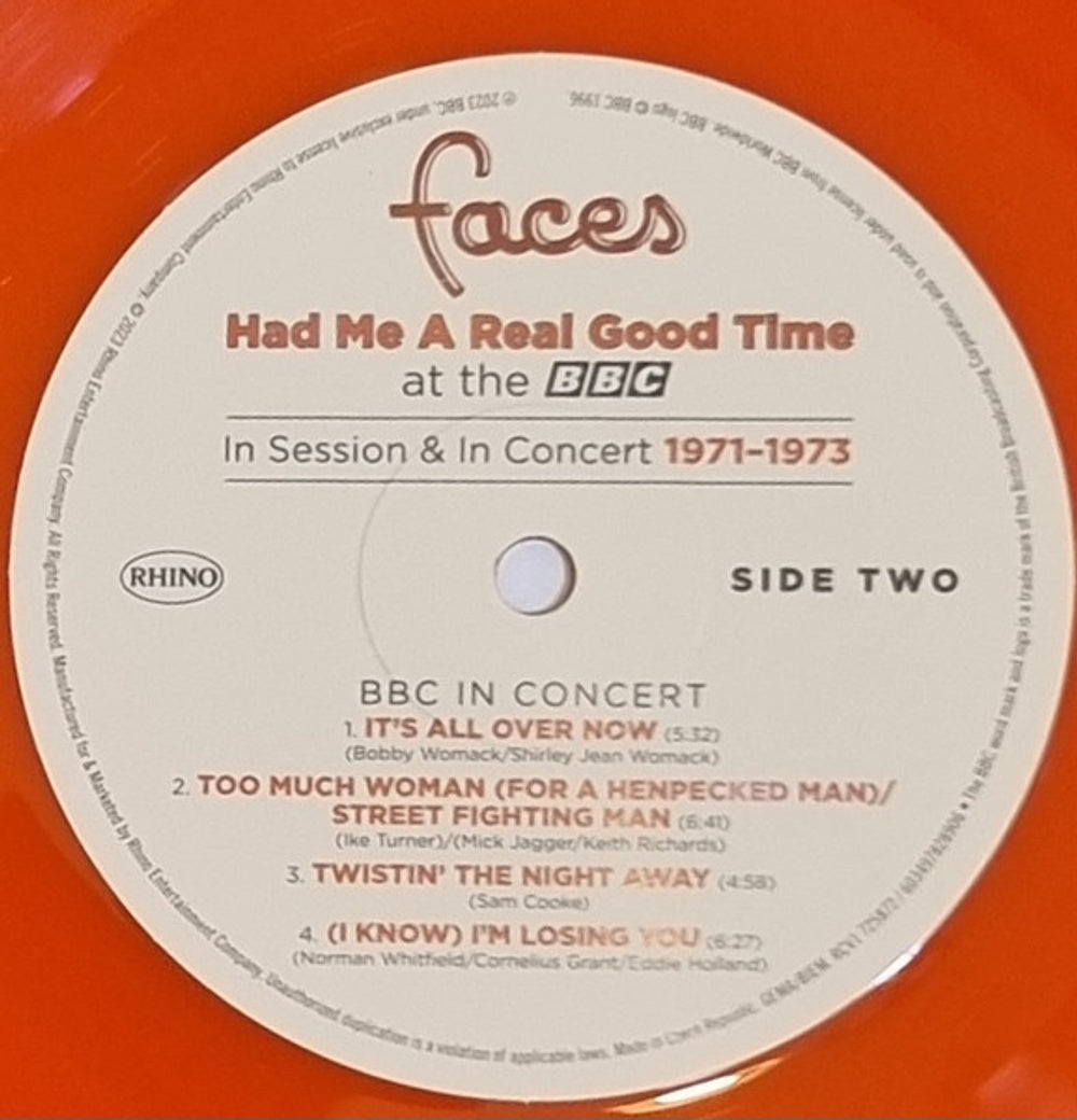 Image: Faces – Had Me A Real Good Time… With Faces! In Session & Live at the BBC 1971-1973 (RSD Black Friday 2023 LP Vinyl) Vinyl LP | Relix