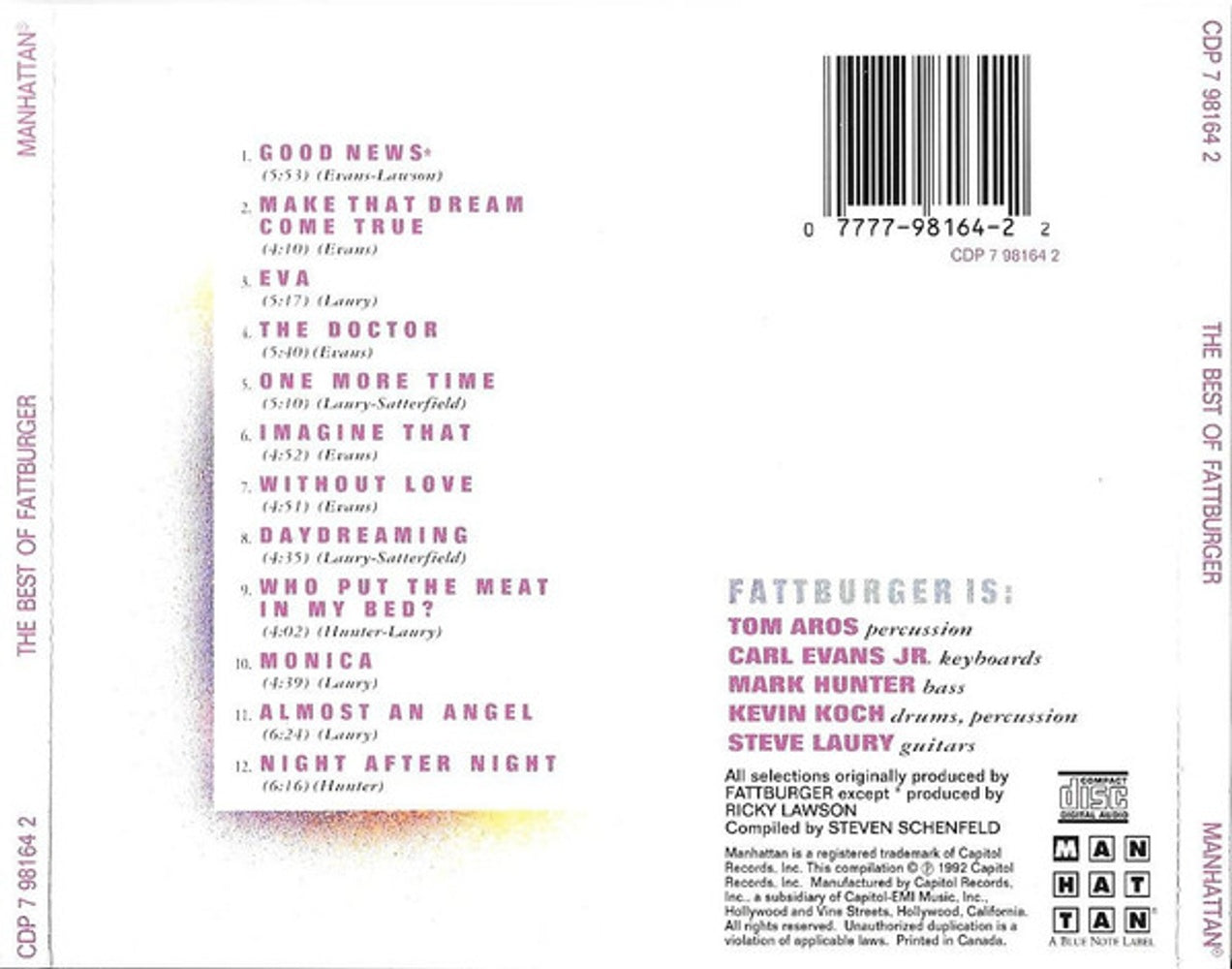 Image: Fattburger – Best of CD | Relix