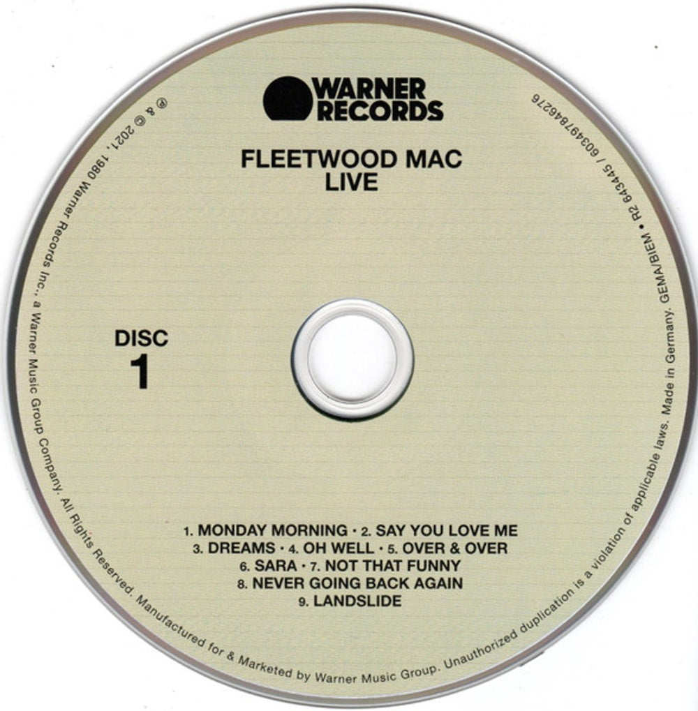 Image: Fleetwood Mac – Fleetwood Mac Live : Deluxe CD | Relix