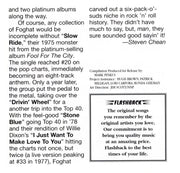 Image: Foghat – Slow Ride & Other Hits CD | Relix
