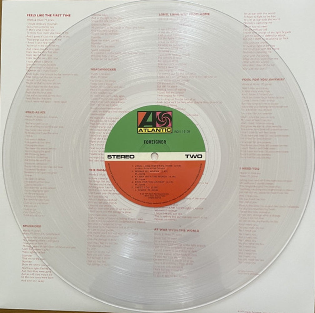 Image: Foreigner – Foreigner (Rocktober 2023 Crystal Clear Diamond LP Vinyl) Vinyl LP | Relix