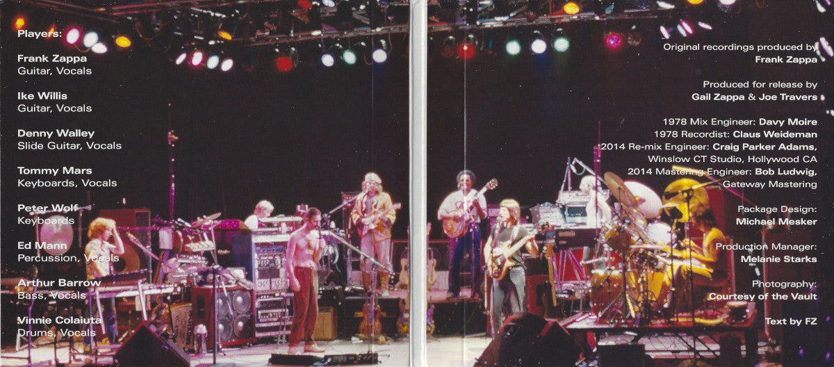 Image: Frank Zappa – Chicago '78 CD | Relix