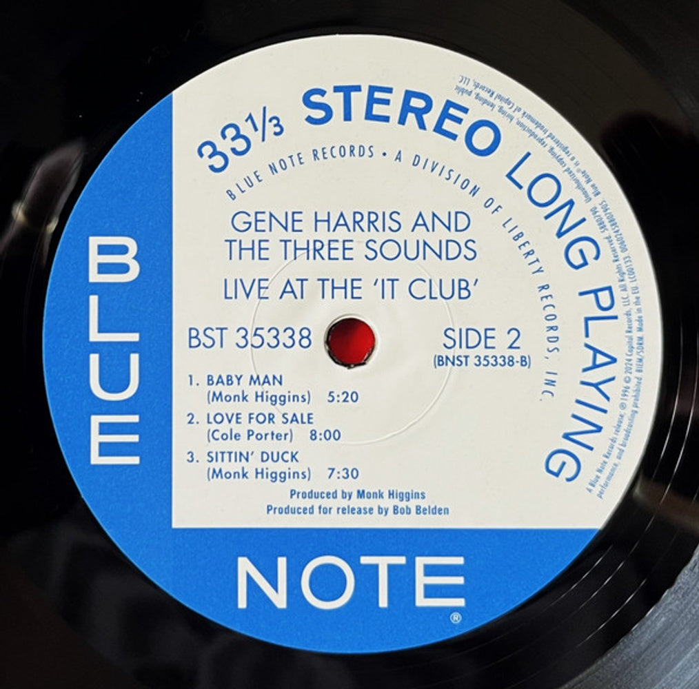 Image: Gene Harris  And The Three Sounds – Live At The 'it Club' (Blue Note Classics Series LP Vinyl) Vinyl LP | Relix