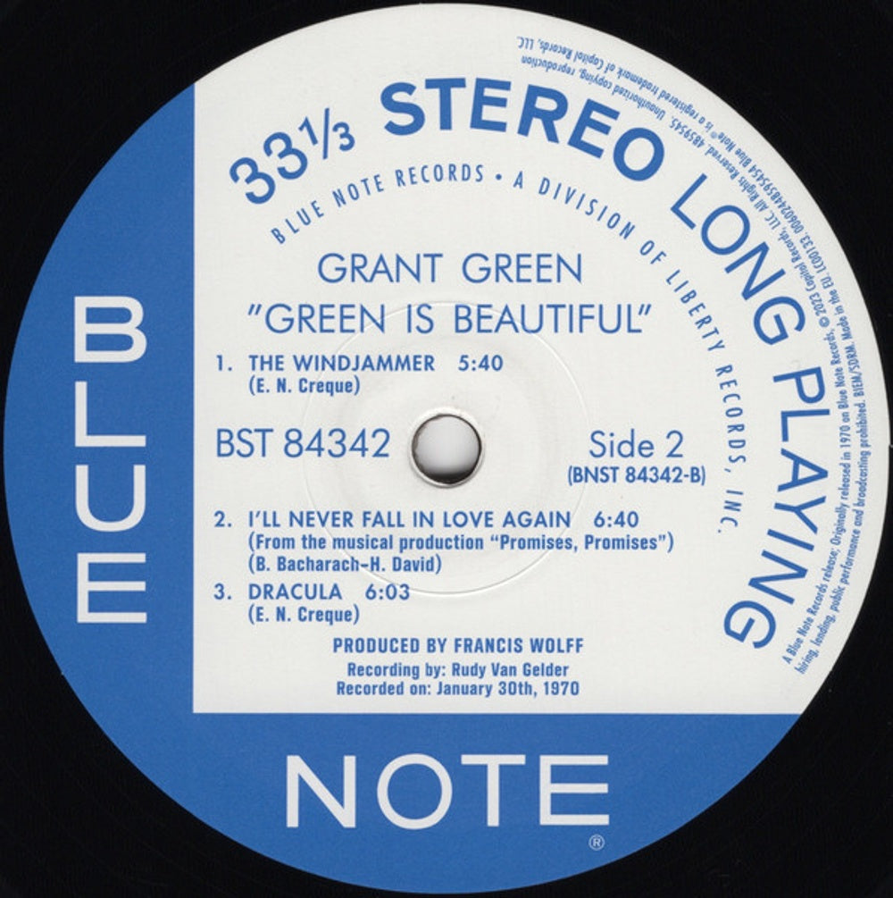 Image: Grant Green – Green Is Beautiful (Blue Note Classic Vinyl Series)[LP] Vinyl LP | Relix