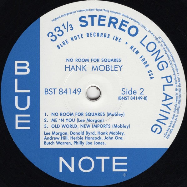 Image: Hank Mobley – No Room For Squares (Blue Note Classic Vinyl Serie Vinyl LP | Relix