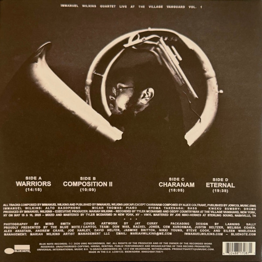 Image: Immanuel Wilkins – Immanuel Wilkins Quartet: Live At The Village Vinyl LP | Relix