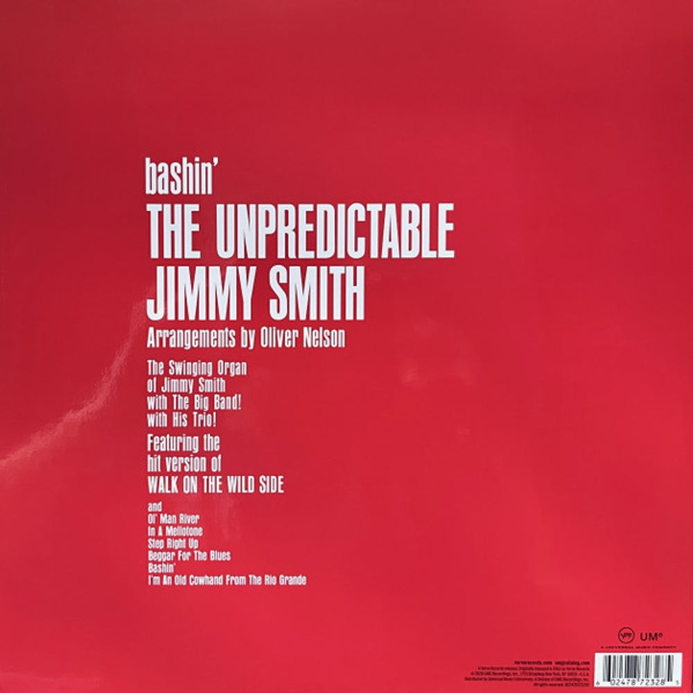 Image: Jimmy Smith – Bashin: Unpredicable Jimmy Smith (Verve Acoustic LP Vinyl) Vinyl LP | Relix
