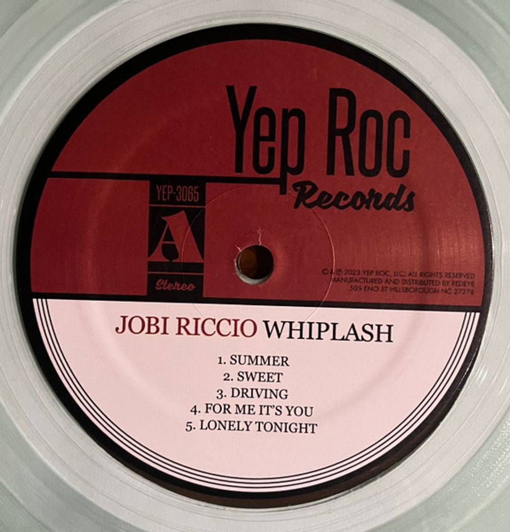 Image: Jobi Riccio – Whiplash (Coke Bottle Clear LP Vinyl) Vinyl LP | Relix