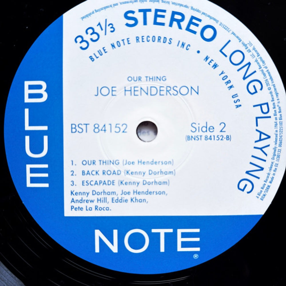 Image: Joe Henderson – Our Thing (Blue Note Classic Vinyl Edition, 180 Gram) Vinyl LP | Relix