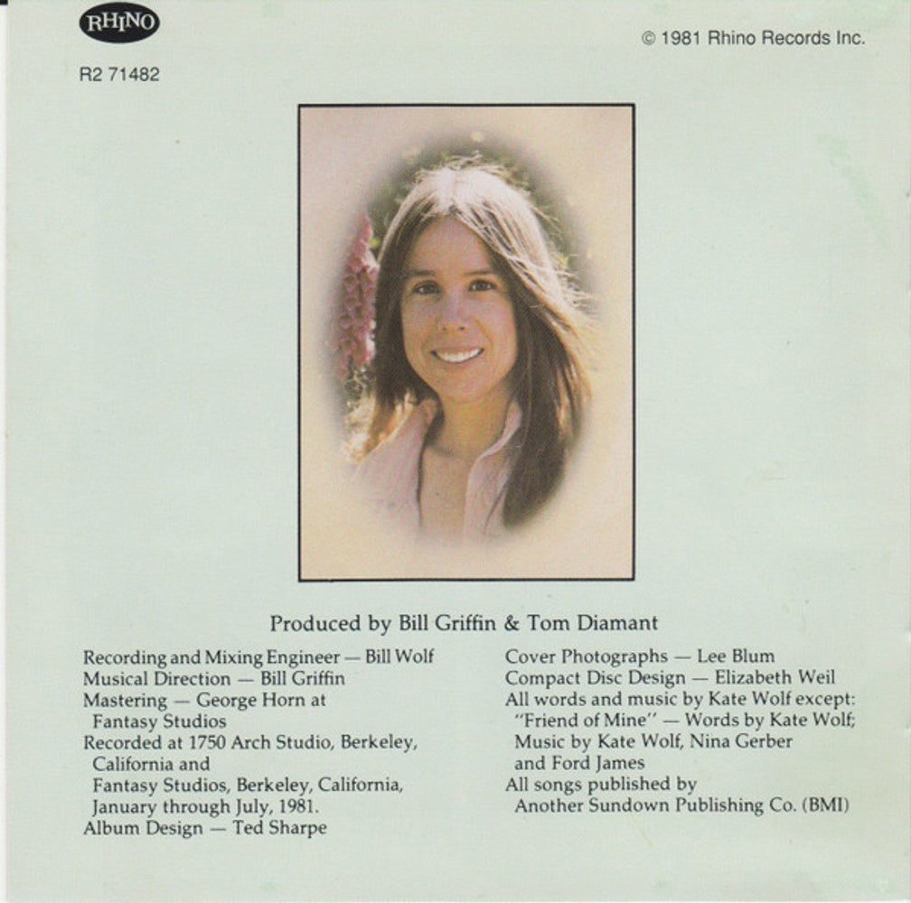 Image: Kate Wolf – Close to You CD | Relix