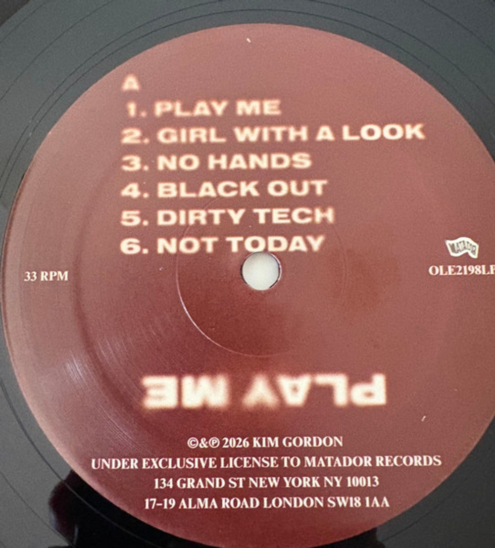 Image: Kim Gordon – Play Me Vinyl LP | Relix