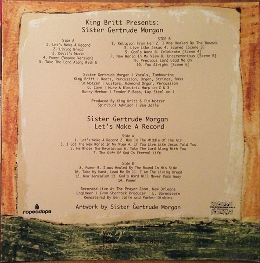 Image: King Britt – King Britt Presents: Sister Gertrude Morgan CD | Relix