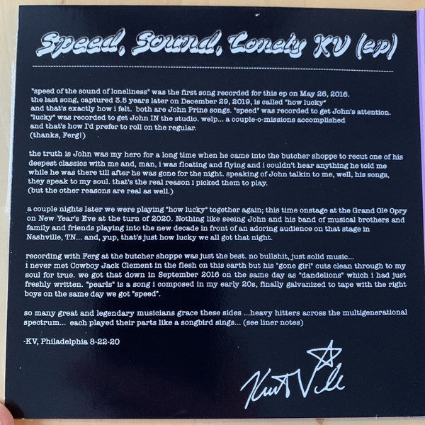 Image: Kurt Vile – Speed Sound Lonely Kv CD | Relix