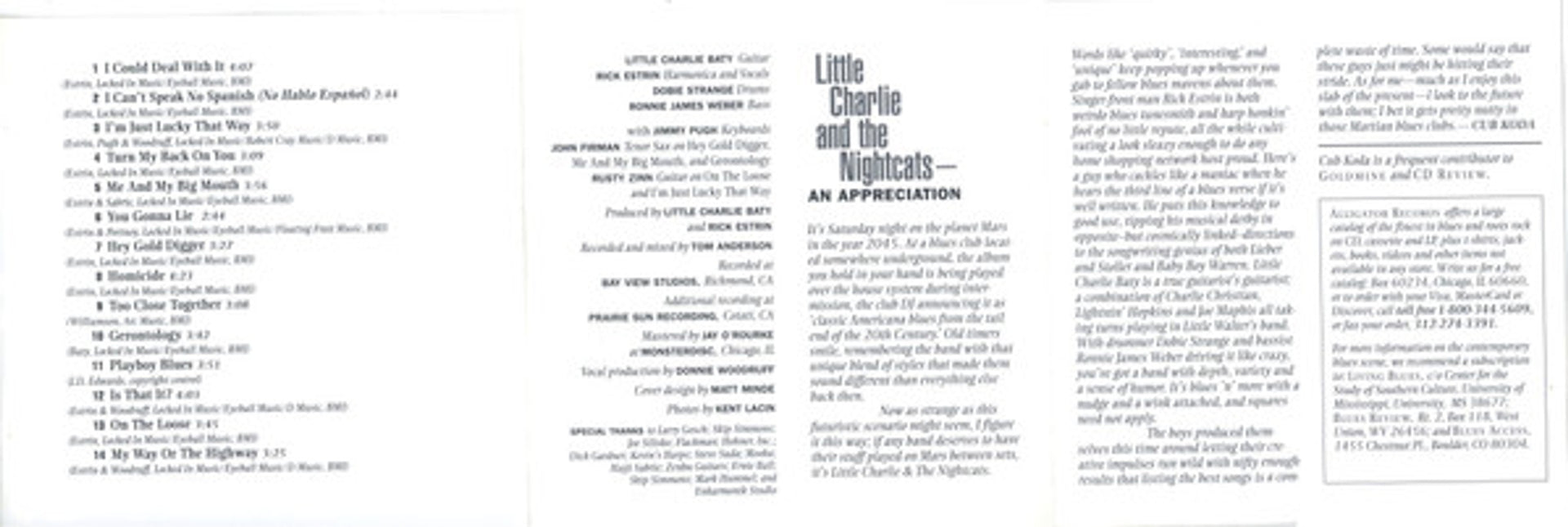 Image: Little Charlie & The Nightcats – Straight Up CD | Relix