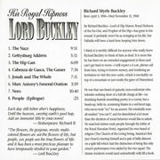 Image: Lord Buckley – His Royal Hipness CD | Relix