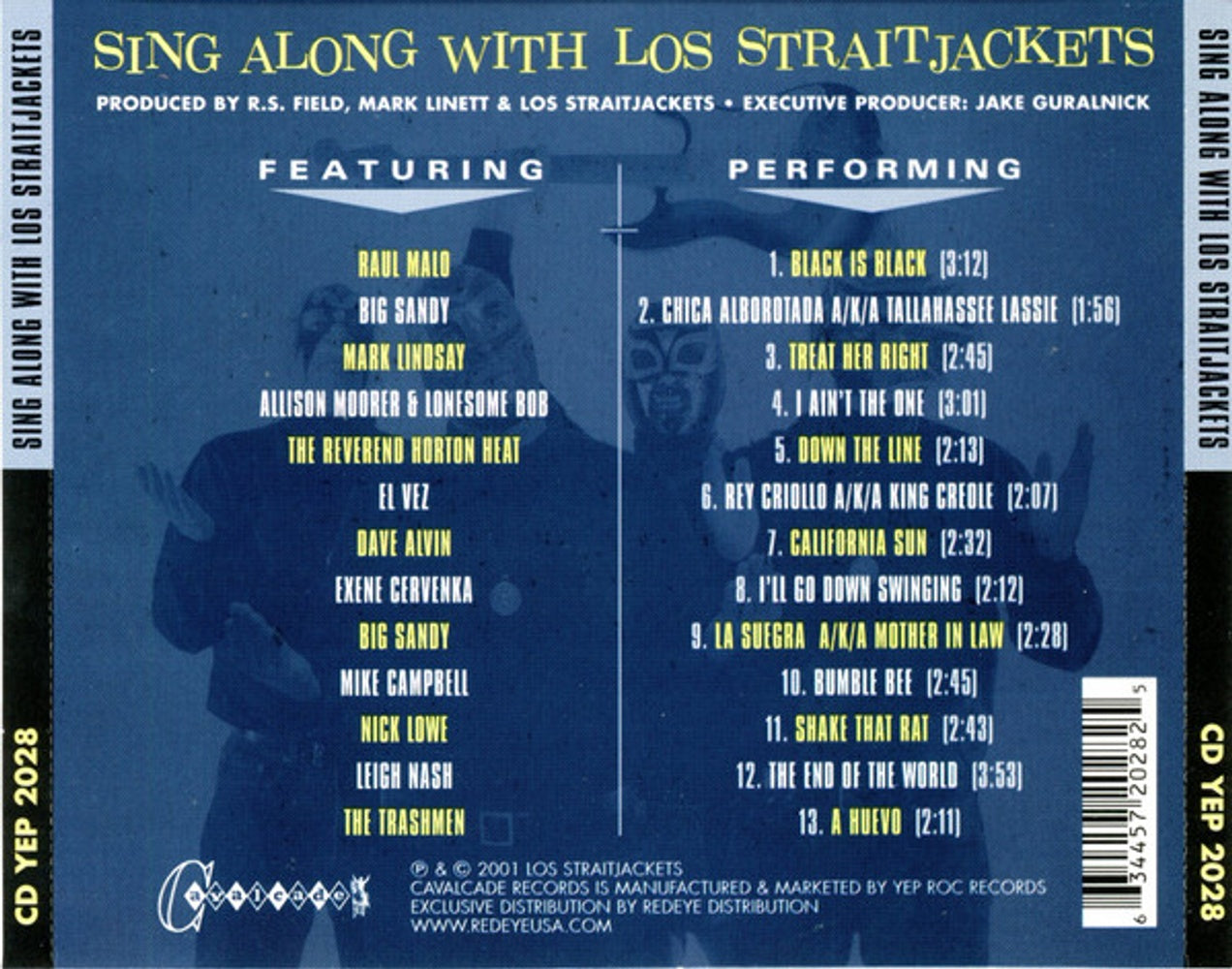 Image: Los Straitjackets – Sing Along with los Straitjack CD | Relix