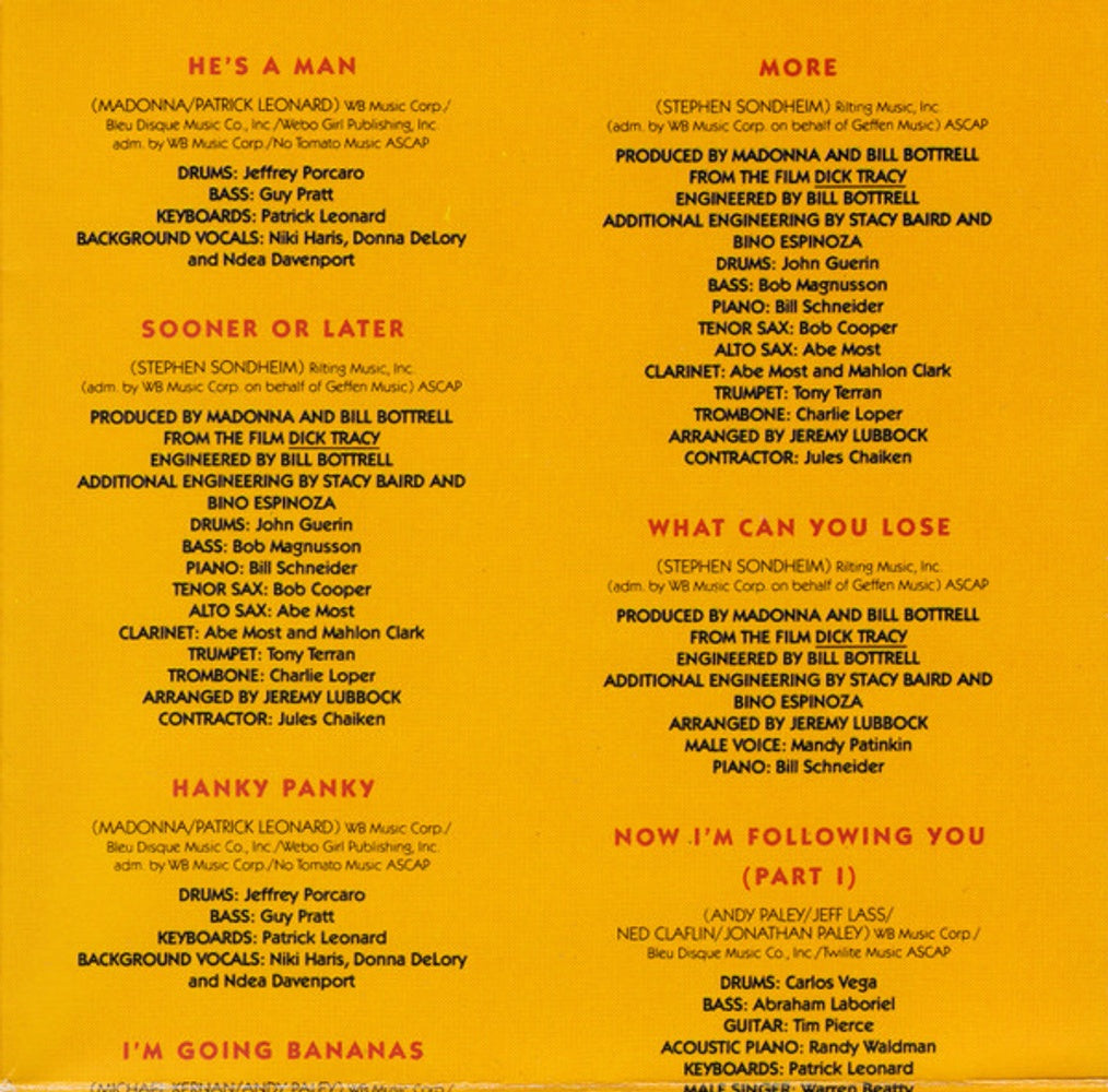 Image: Madonna – I'm Breathless (Import CD) CD | Relix