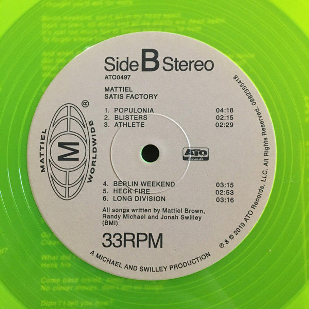 Image: Mattiel – Satis Factory (Yellow LP Vinyl) Vinyl LP | Relix