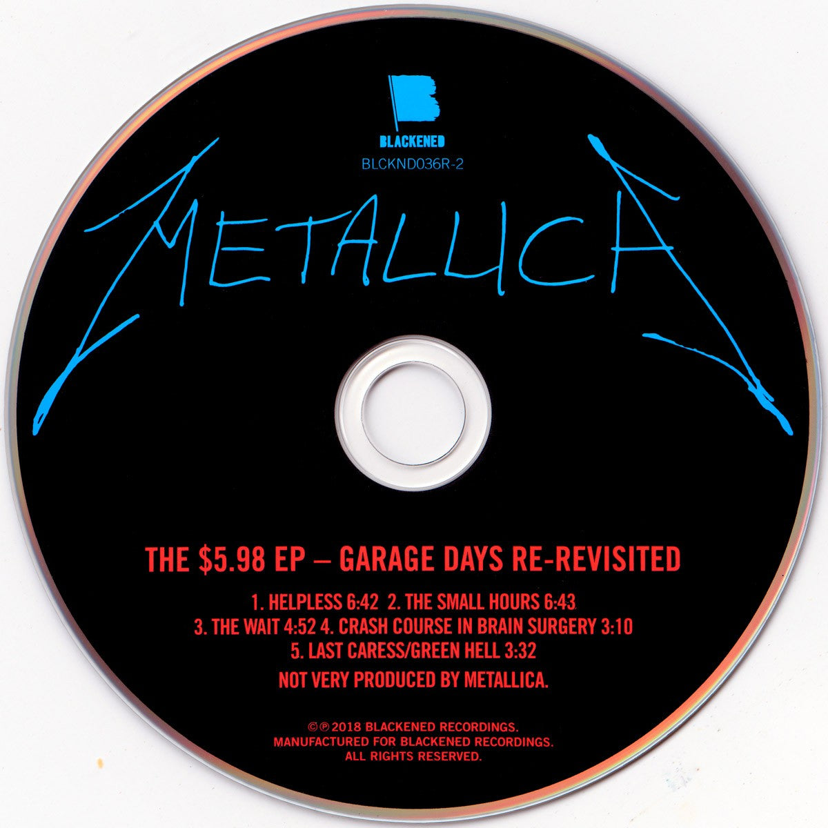 Image: Metallica – $5.98 EP - Garage Days Re-revisited CD | Relix