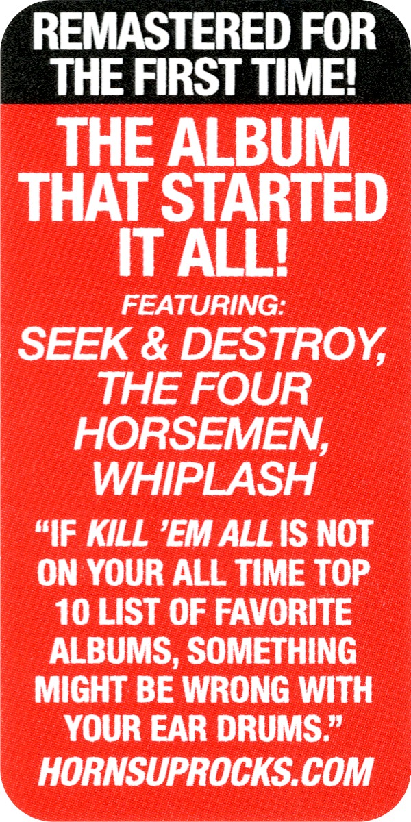 Image: Metallica – Kill Em All CD | Relix