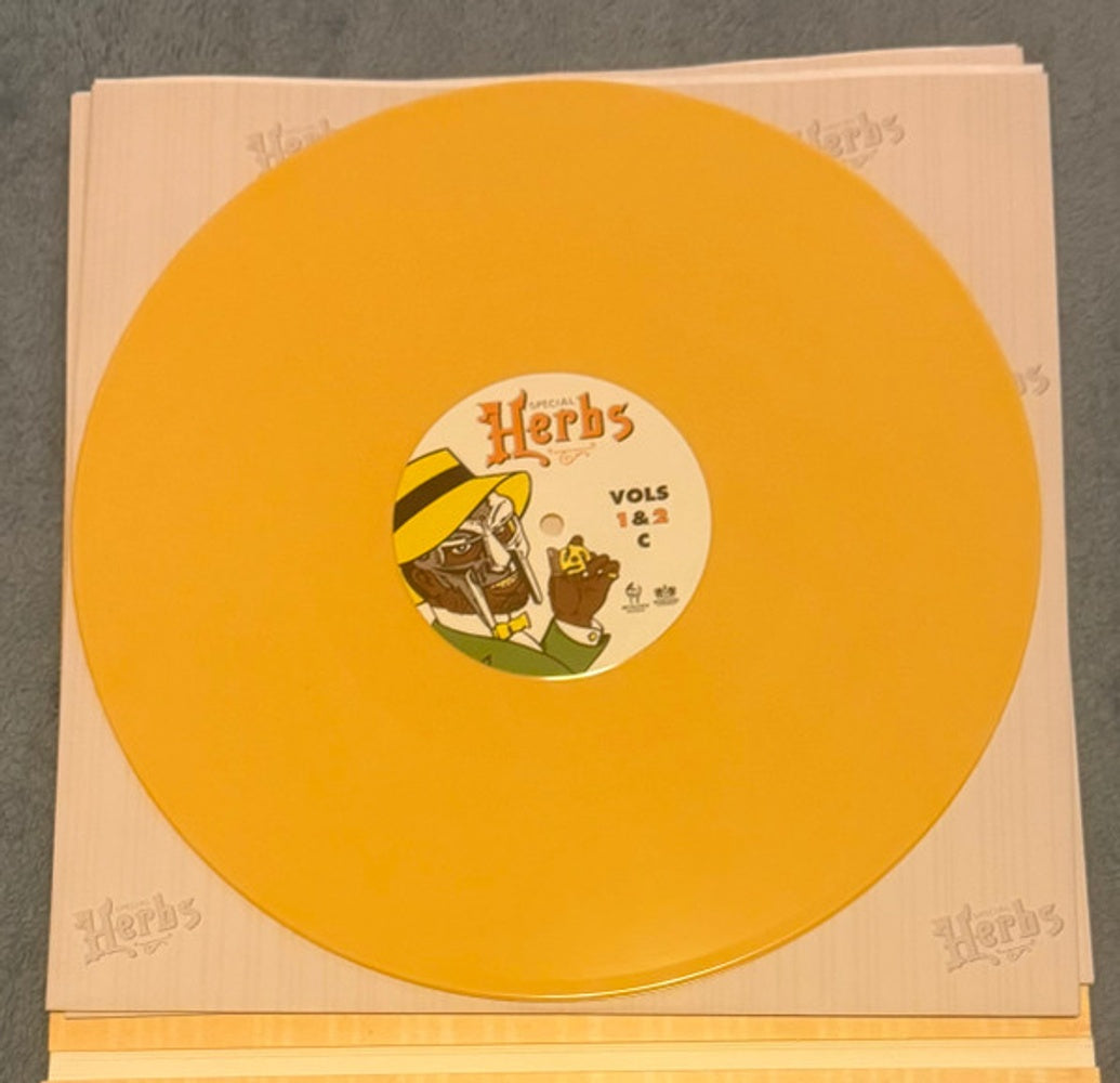 Image: MF DOOM – Metal Fingers Presents: Special Herbs Vol. 1 & 2 (Mustard Yellow LP Vinyl) Vinyl LP | Relix