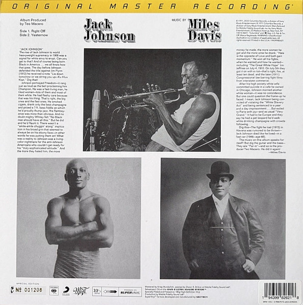Image: Miles Davis – Tribute To Jack Johnson (180 Gram LP Vinyl) Vinyl LP | Relix