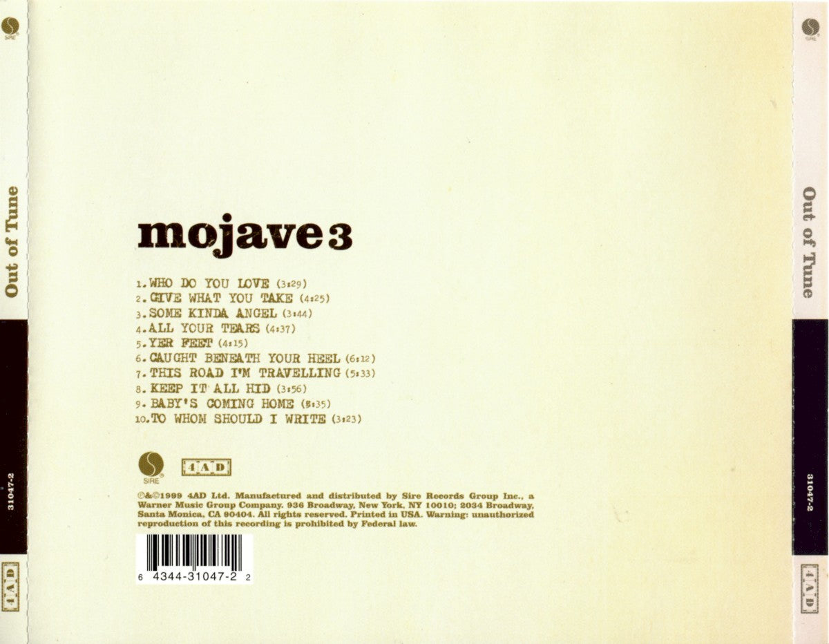Image: Mojave 3 – Out Of Tune CD | Relix