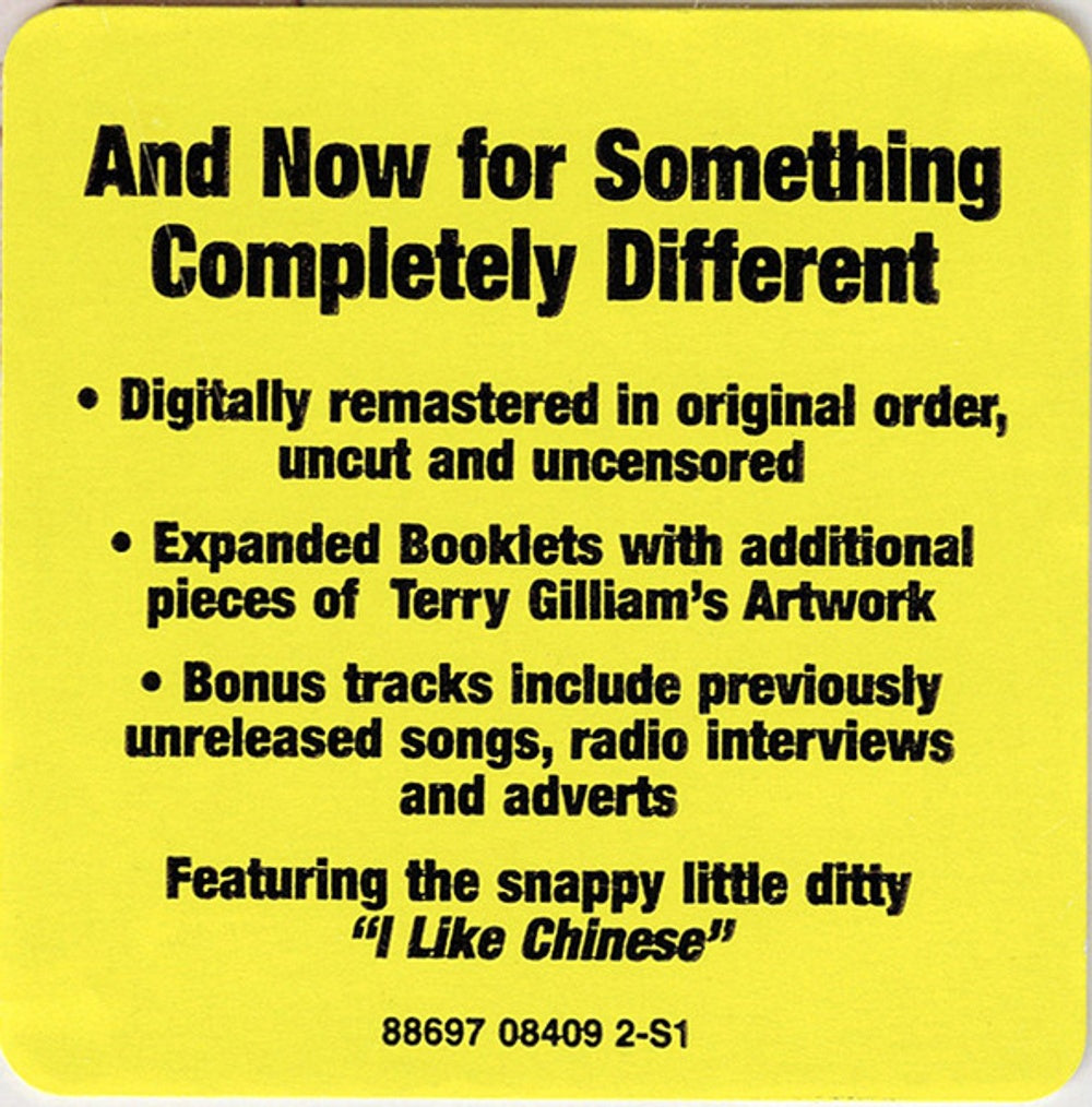 Image: Monty Python – Monty Python's Contractual Obligation Album CD | Relix