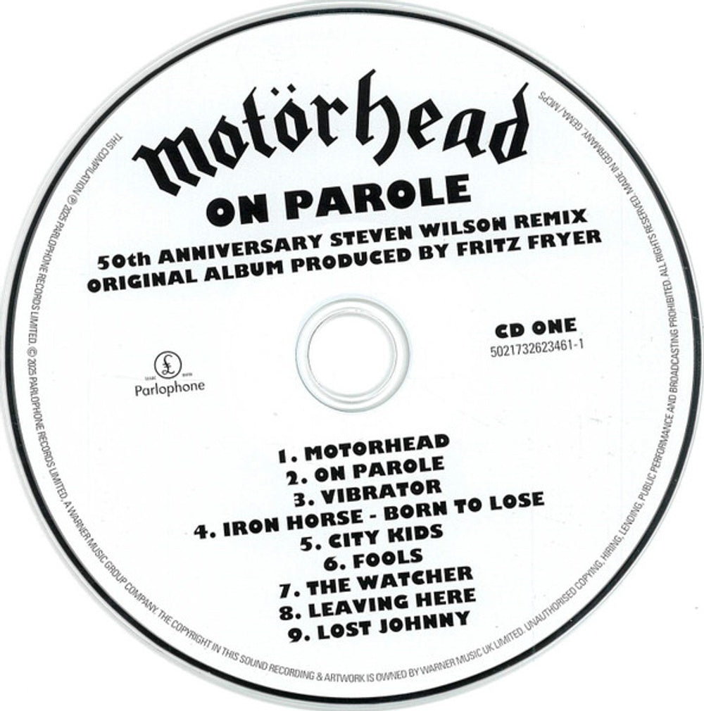 Image: Motörhead – On Parole Sessions (Wbr CD) CD | Relix