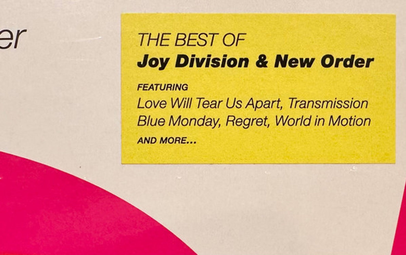 Image: New Order / Joy Division – Total Vinyl LP | Relix