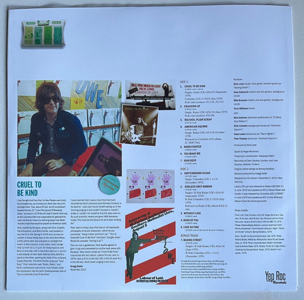 Image: Nick Lowe – Labour Of Lust (Gate, Reissue LP Vinyl) Vinyl LP | Relix