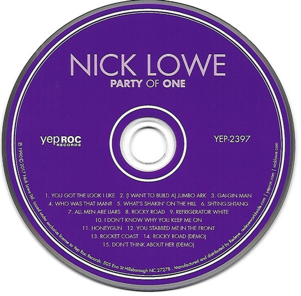 Image: Nick Lowe – Party of One CD | Relix