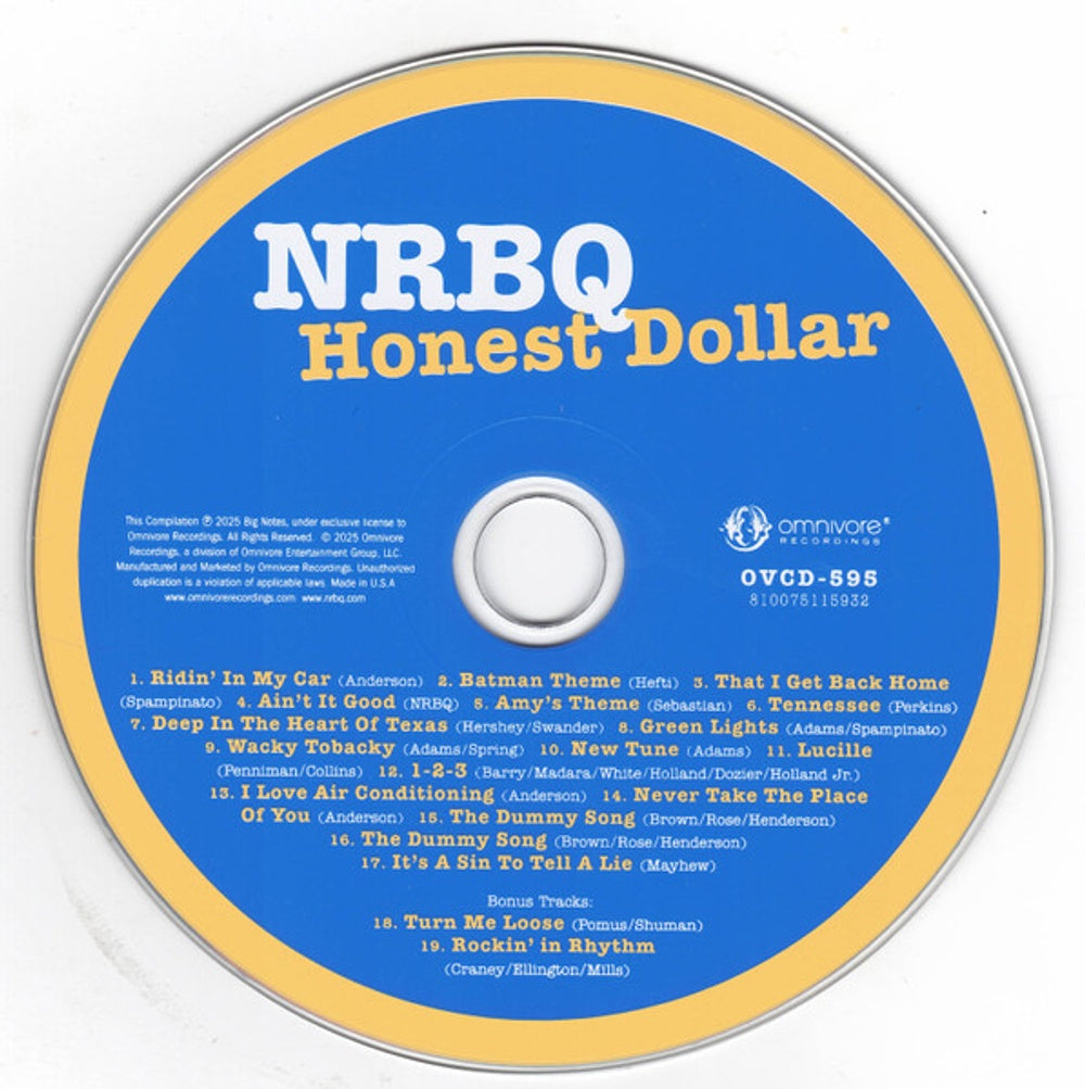 Image: NRBQ – Honest Dollar CD | Relix